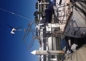 Yatch davits twin bow